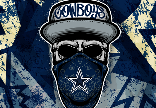 Masked Dallas Cowboys - 20 oz Skinny Tumbler
